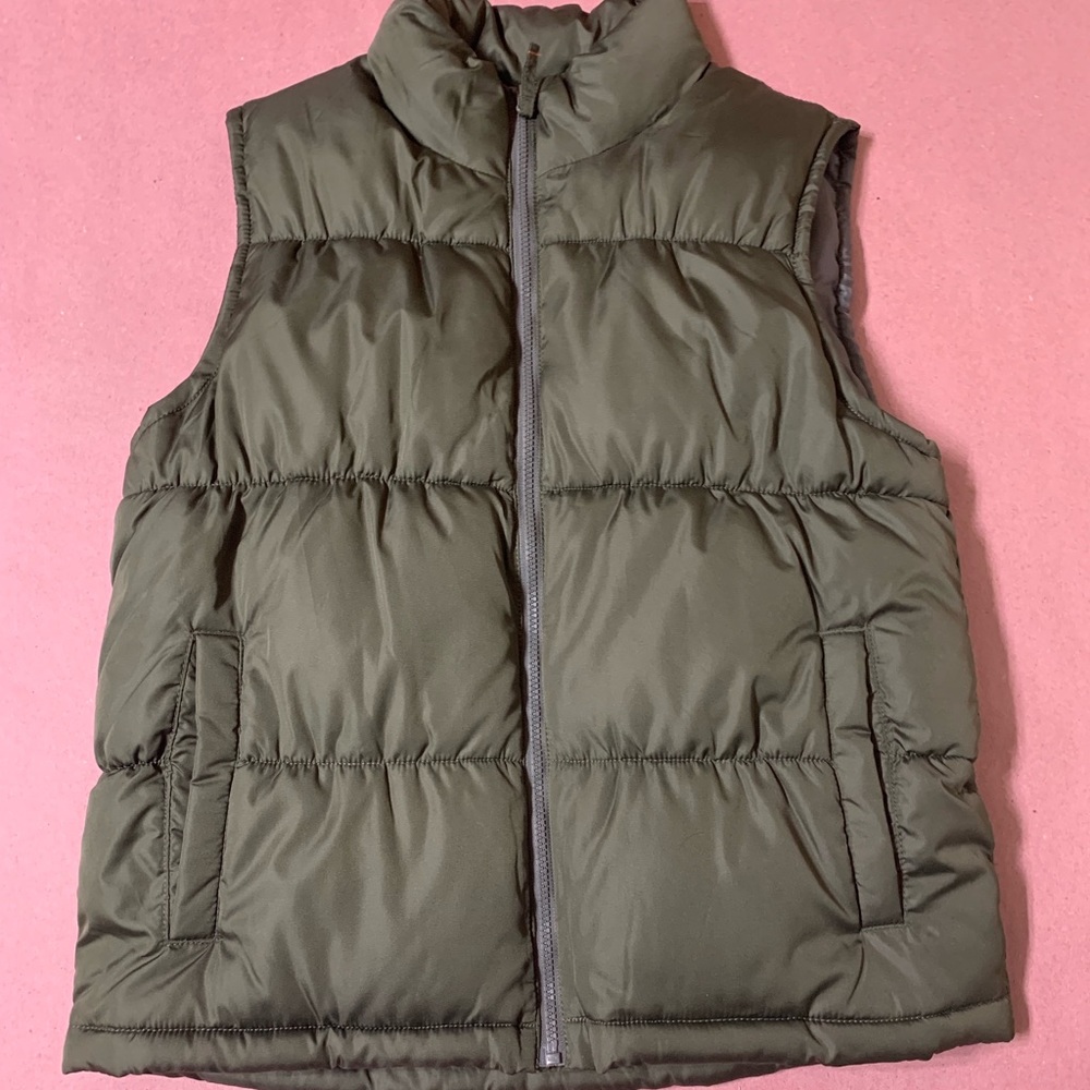 Old Navy Olive Puffer Vest